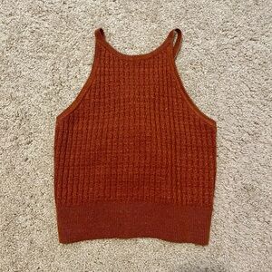 Anthropologie Tie Back Sweater Tank Top size Small